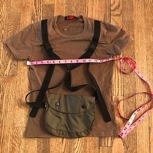 Unique vintage TRIPP military shirt with pouch